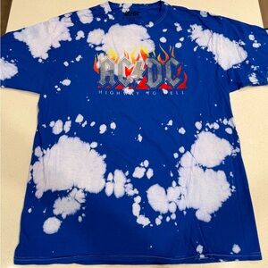 AC/DC Highway To Hell Tie Dyed T-Shirt Size XL - NWOT
